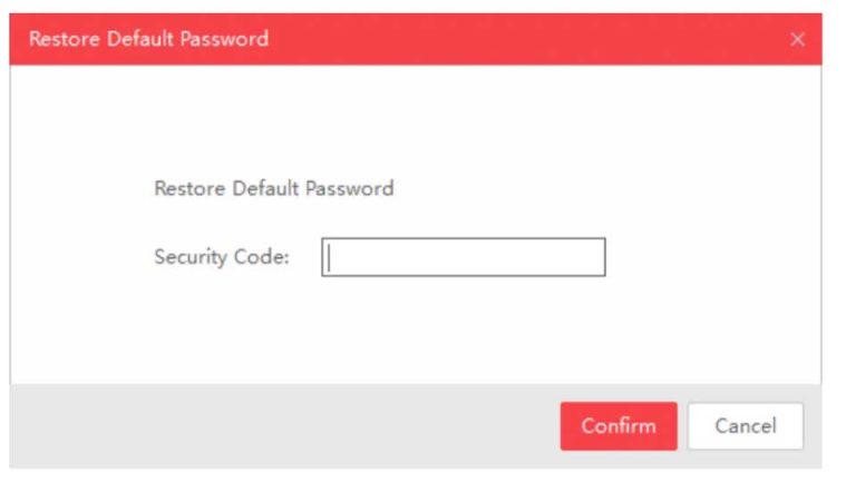 How to Reset Password Hikvision