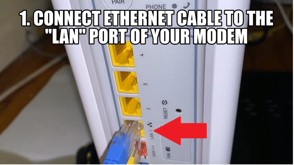 connect ethernet